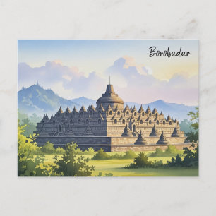 Carte Postale Borobudur Indonésie voyage