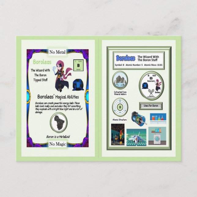 Carte Postale Boroleas - Boron Trading Card (Devant)