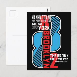 Carte Postale Boroughs de New York : Population et héritage des