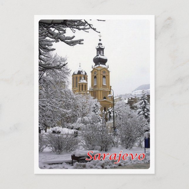 Carte Postale Bosnie-Herzégovine - Sarajevo, église Ortodox - (Devant)