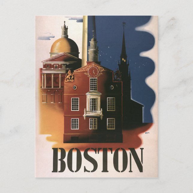 Carte Postale Boston (Devant)