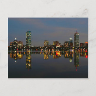 Carte Postale Boston Backbay la nuit