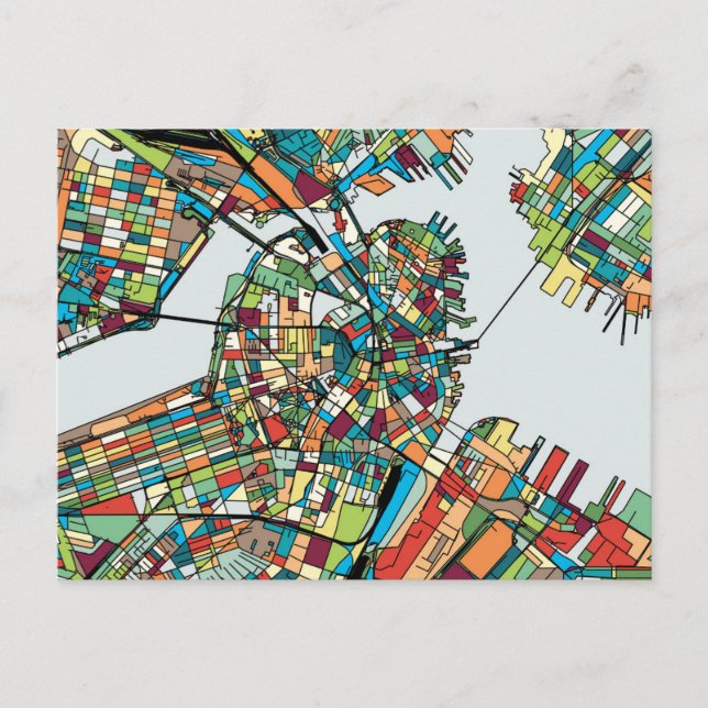 Carte Postale Boston City USA (Devant)