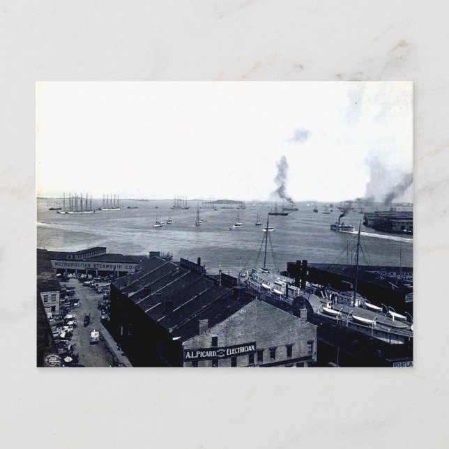 Carte postale Boston Harbour 1906 (Devant)