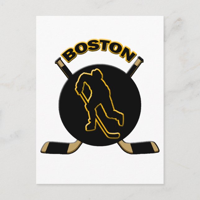 CARTE POSTALE BOSTON HOCKEY (Devant)