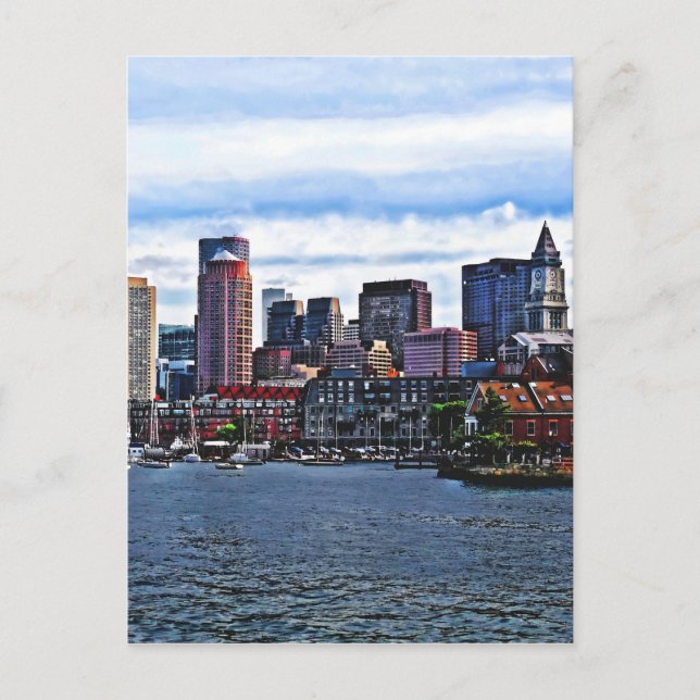 Carte Postale Boston MA - Port Intérieur (Devant)
