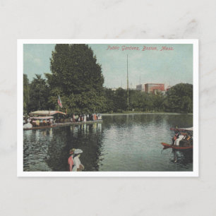 Carte Postale Boston MA, Public Gardens 1910