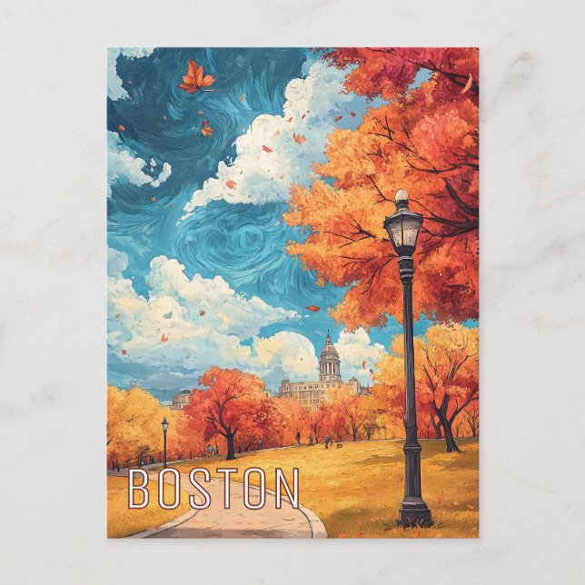 Carte Postale Boston MA USA Travel (Devant)