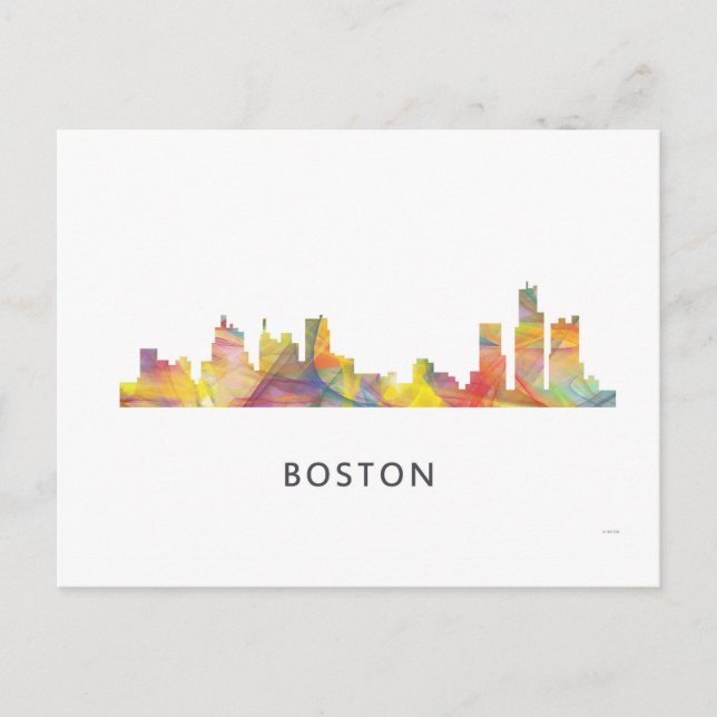 CARTE POSTALE BOSTON MASS. SKYLINE WB1- (Devant)