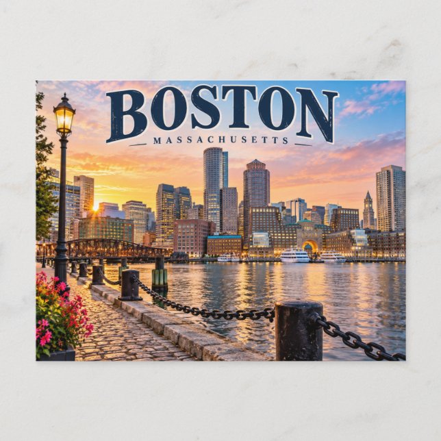 Carte Postale Boston, Massachusetts (Devant)