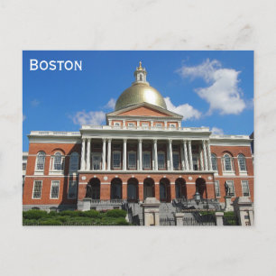 Carte Postale Boston Massachusetts State Capitol Travel