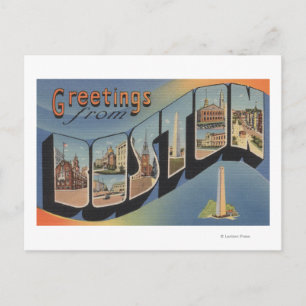 Carte Postale Boston, MassachusettsScènes de grandes lettres 2