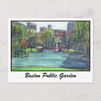 Carte Postale Boston Public Garden