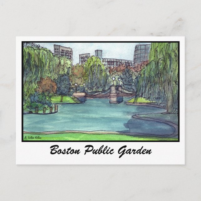 Carte Postale Boston Public Garden (Devant)