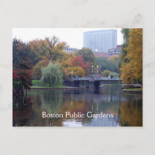 Carte Postale Boston Public Gardens