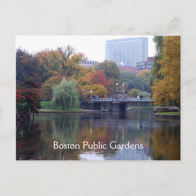 Carte Postale Boston Public Gardens (Devant)