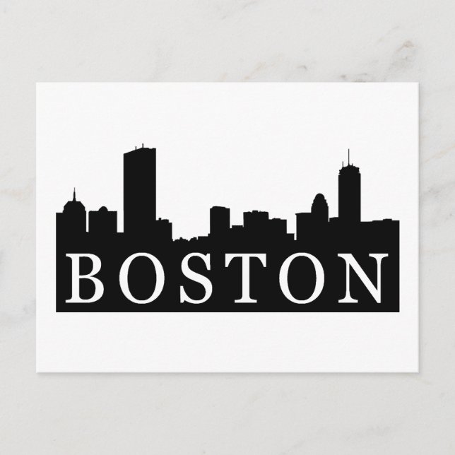 Carte Postale Boston Skyline (Devant)