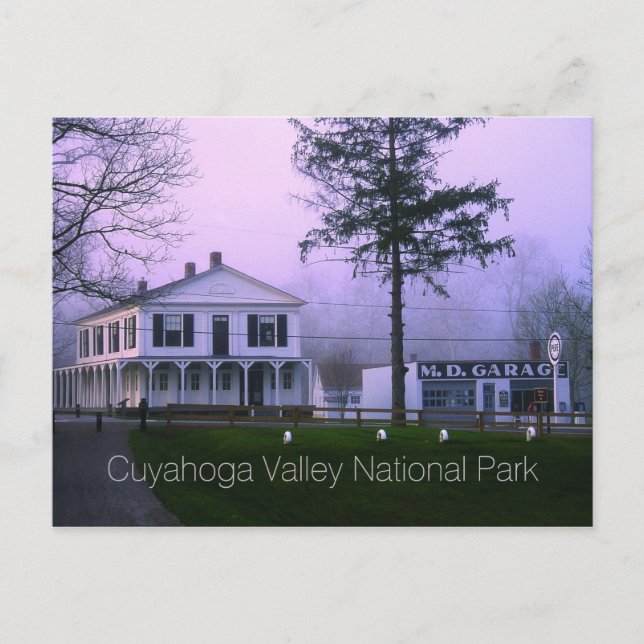 Carte Postale Boston Store, M. D. Garage, Parc national Cuyahoga (Devant)