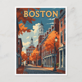 Carte Postale Boston Street