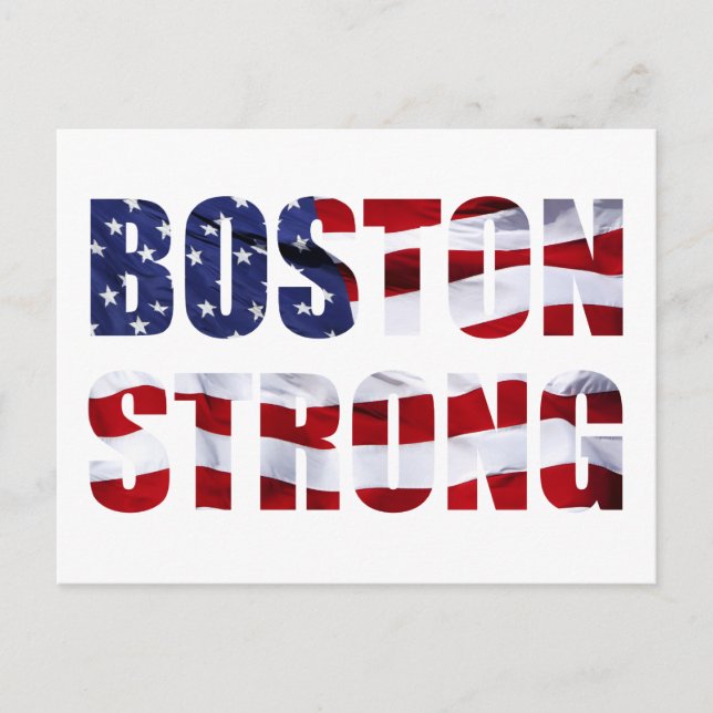 CARTE POSTALE BOSTON STRONG (Devant)
