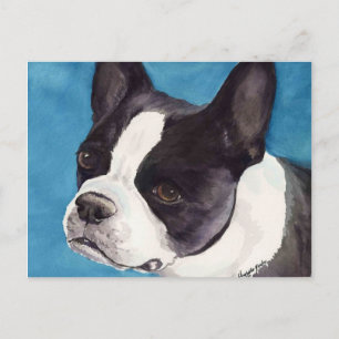 Carte postale Boston Terrier Original Chien Art