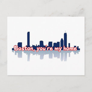Carte Postale Boston, tu es ma maison