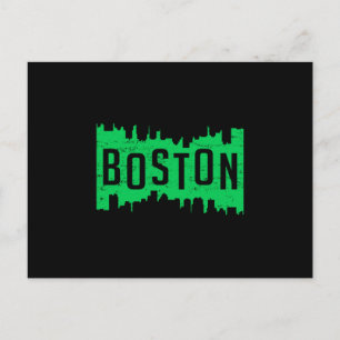 Carte Postale Boston USA City Ville Skyline Drôle idée cadeau