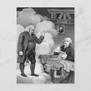 Carte Postale Boswell et le fantôme de Samuel Johnson