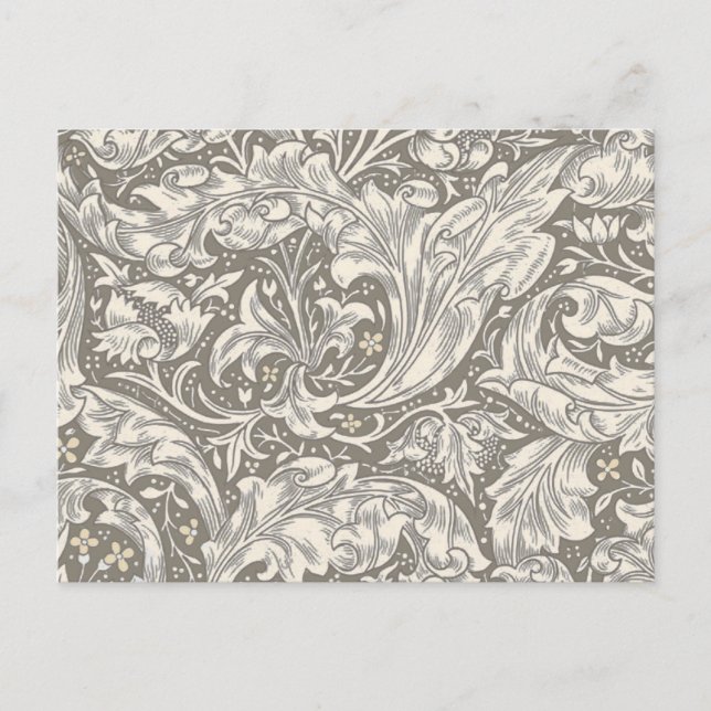 Carte Postale Bot floral à fleurs à boutons de William Morris Ba (Devant)