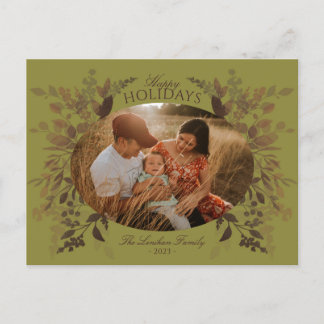 Carte postale Botanique Aquarelle Vert