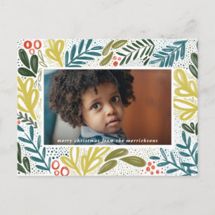 Carte postale botanique festive Bramble