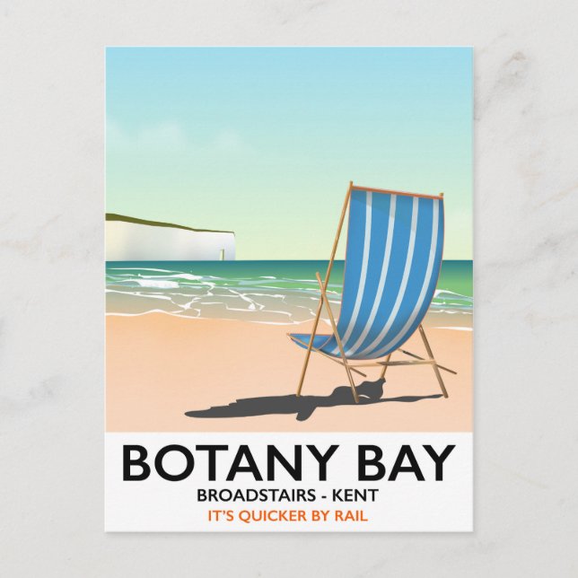 Carte Postale Botany Bay, Broadstairs Kent affiche de voyage de  (Devant)