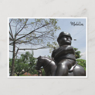 Carte Postale botero homme à cheval