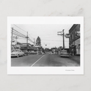 Carte Postale Bothell, WA - Scène de la rue Downtown Photographi