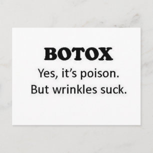 Carte Postale Botox Poison