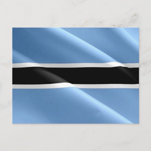 Carte Postale Botswana - Drapeau - (Devant)
