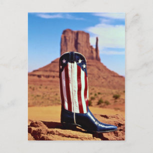 Carte Postale Botte de cowboy solitaire, Monument Valley, Arizon