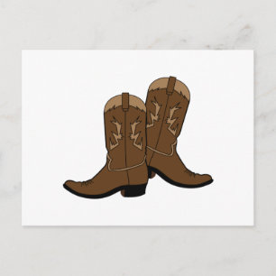 Carte Postale Bottes Cowboy