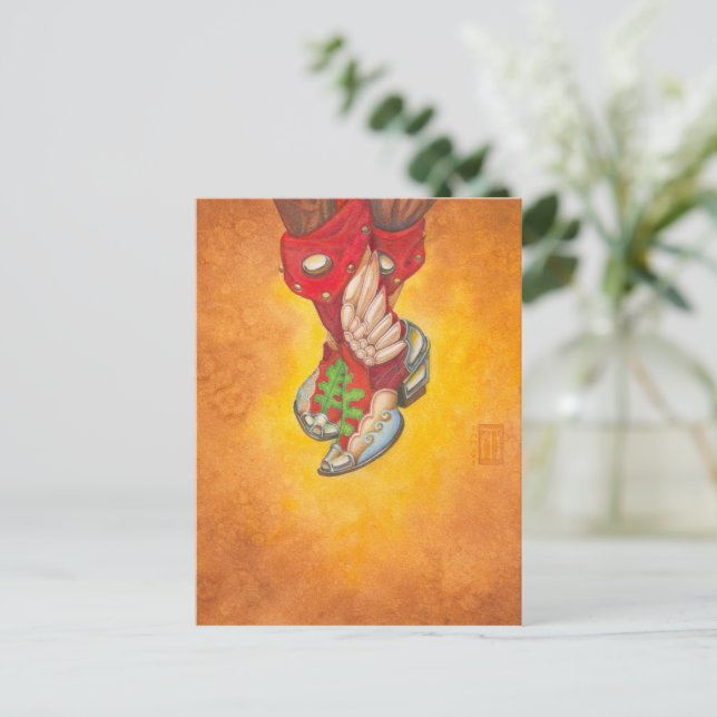 Carte Postale Bottes de 7 lieues mini (Debout devant)