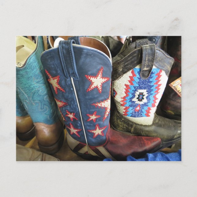 Carte Postale Bottes de cowboy (Devant)