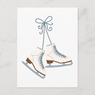 Carte Postale Bottes de patinage