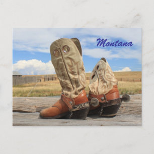 Carte Postale Bottes du Montana