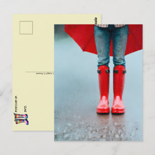 Carte Postale Bottes en caoutchouc, Postcrossing