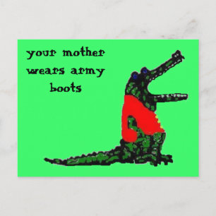Carte Postale bottes militaires