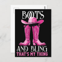 Bottes roses et bling c'est mon truc