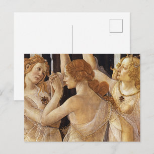 Carte Postale Botticell - Trois Grâces dans Primavera Fine Art