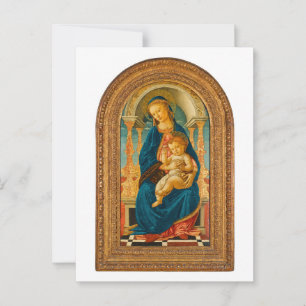 Carte Postale Botticelli (1445-1510) Vierge à l'Enfant trônant