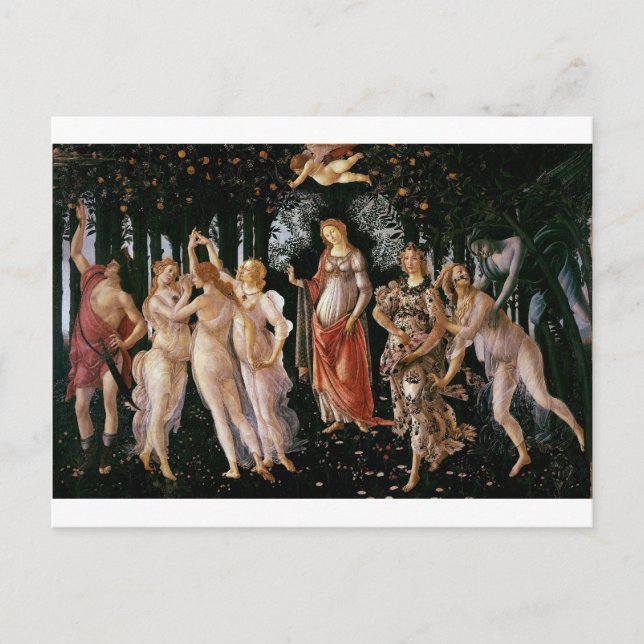 Carte Postale Botticelli-primavera (Devant)