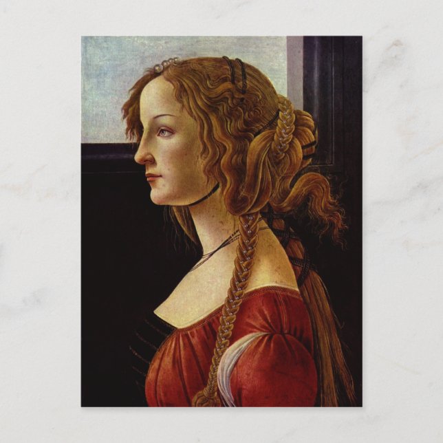 Carte Postale Botticelli, Sandro Portr? t der Simonetta Vespucci (Devant)