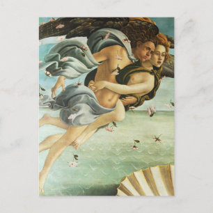Carte Postale Botticelli "The Birth of Venus - Zephyr & Chloris"